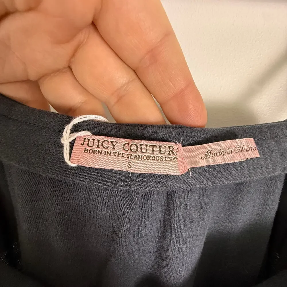 2011 Juicy Couture black mini dress size Small - Picture 5 of 8